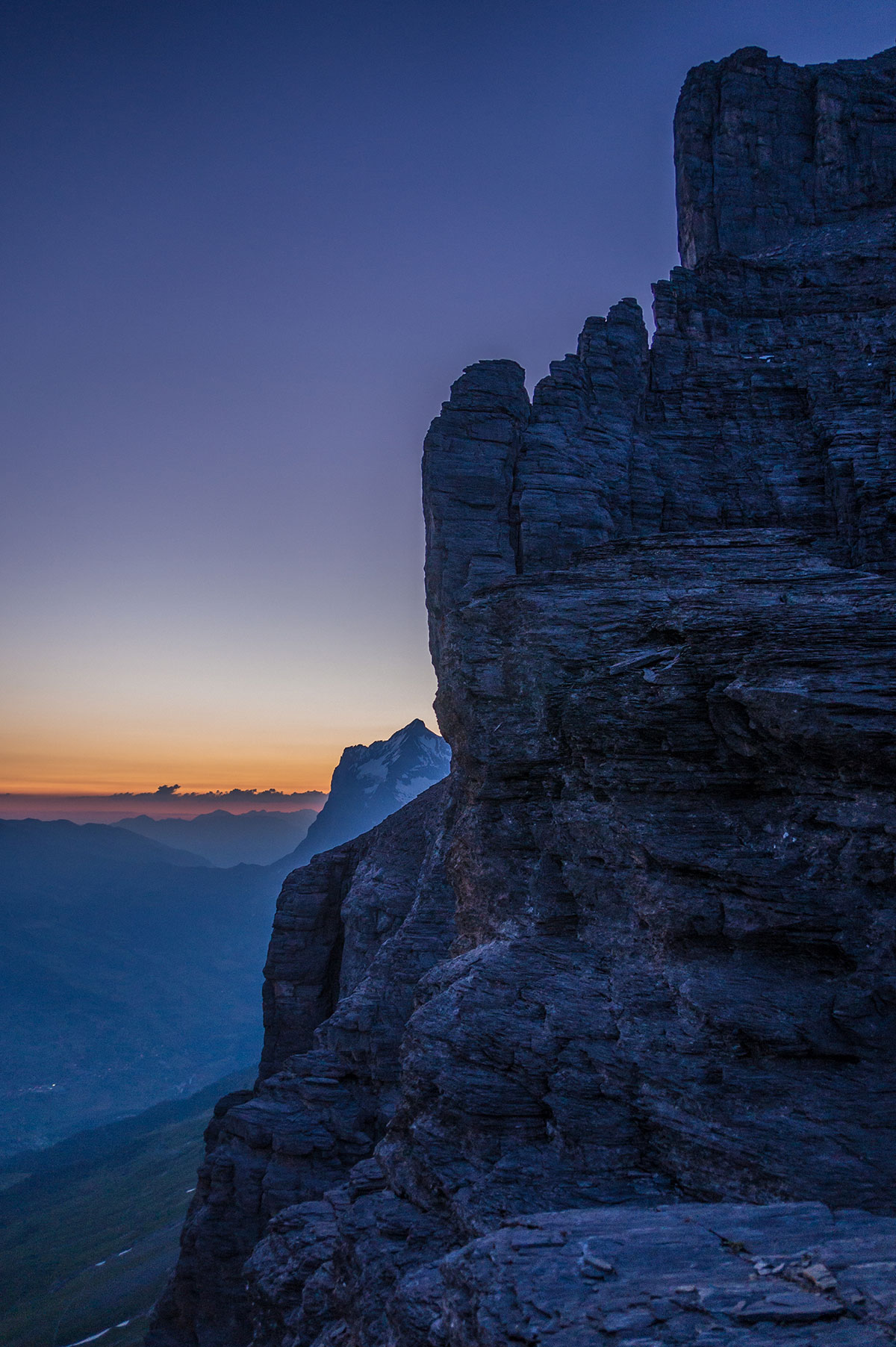 Sonnenaufgang am Rotstock - Eiger Nordwand