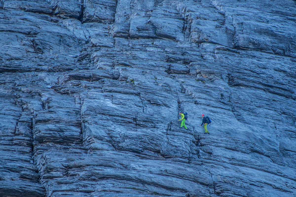 Eiger north face - ascent to the climb 