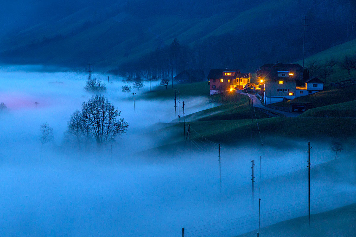 Alpnachersee - fog in the evening