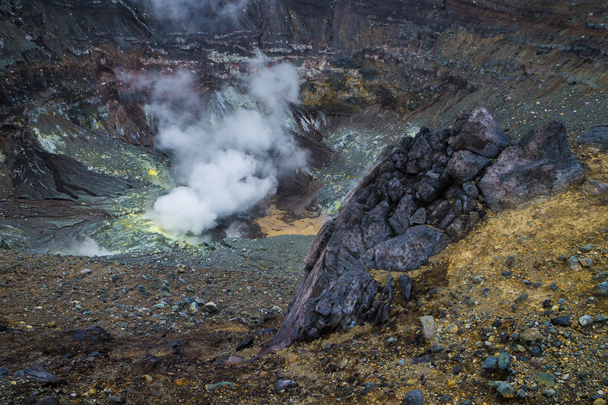 Indonesia, Manado, Lokon Volcano Trekking Tour, Crater