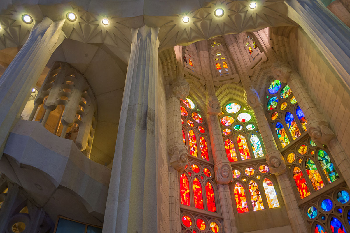 Barcelona - Sagrada Familia - Seitenfenster
