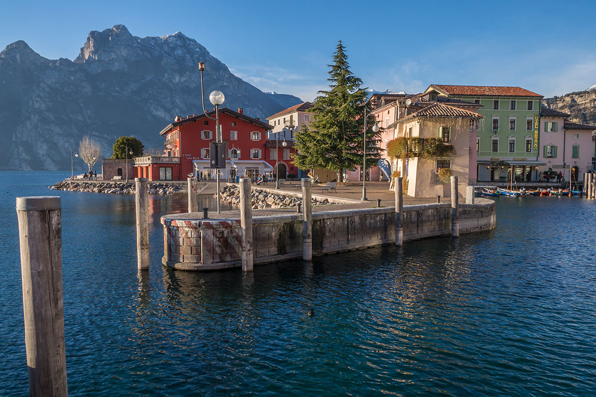 Port of Torbole at the Lake Garda