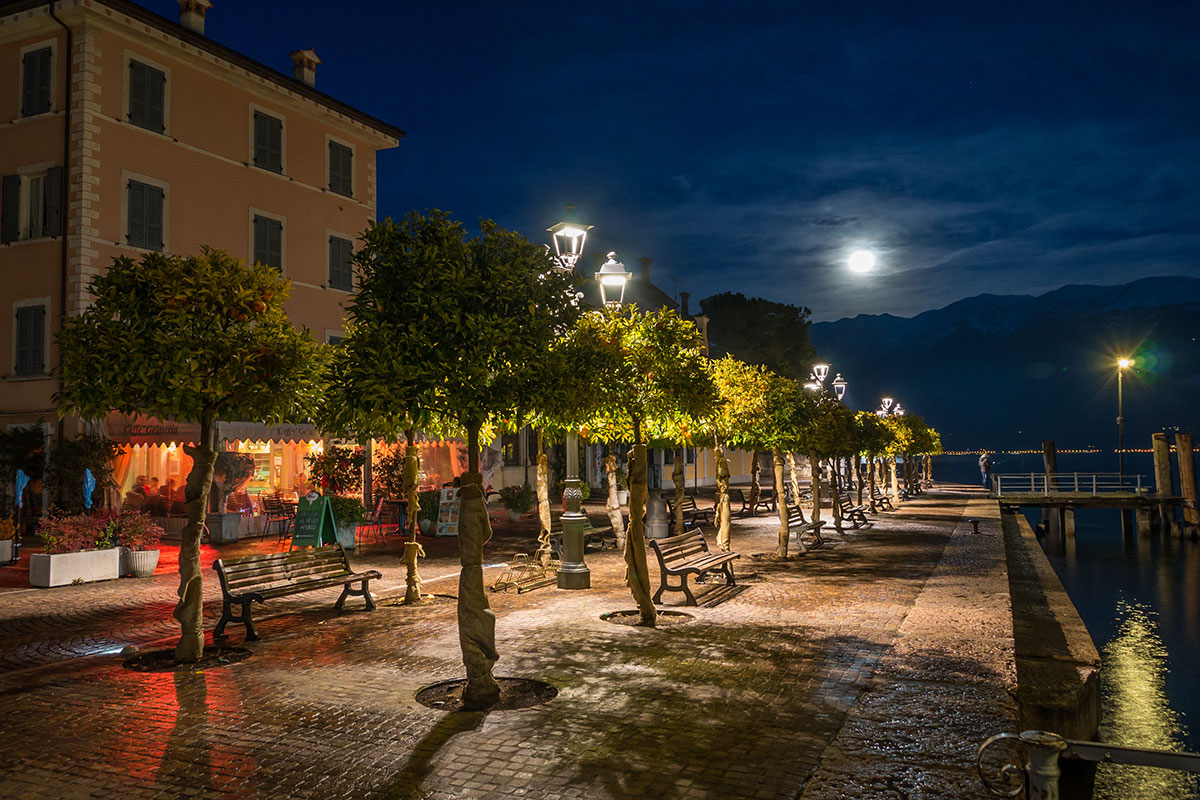 Abendstimmung in Gargnano am Gardasee