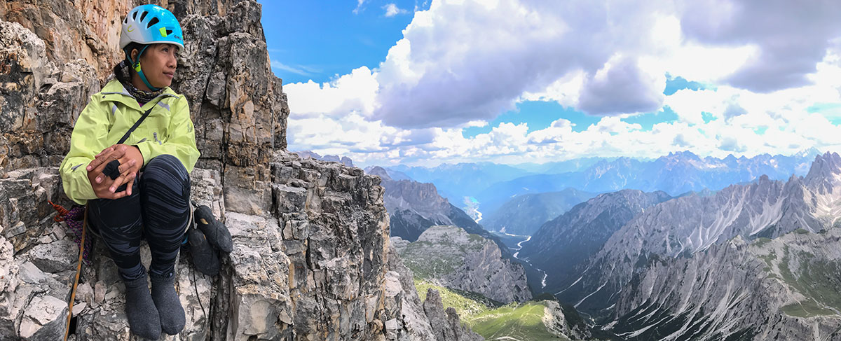 Climbing the Big Pinnacle - Three Peaks Dolomites, Italy - 
