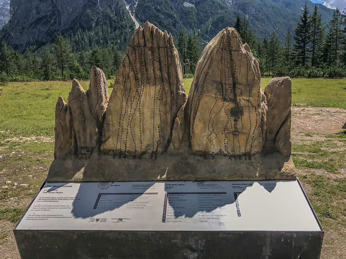 Scale Model of the Three Peaks Dolomites, Italy - 