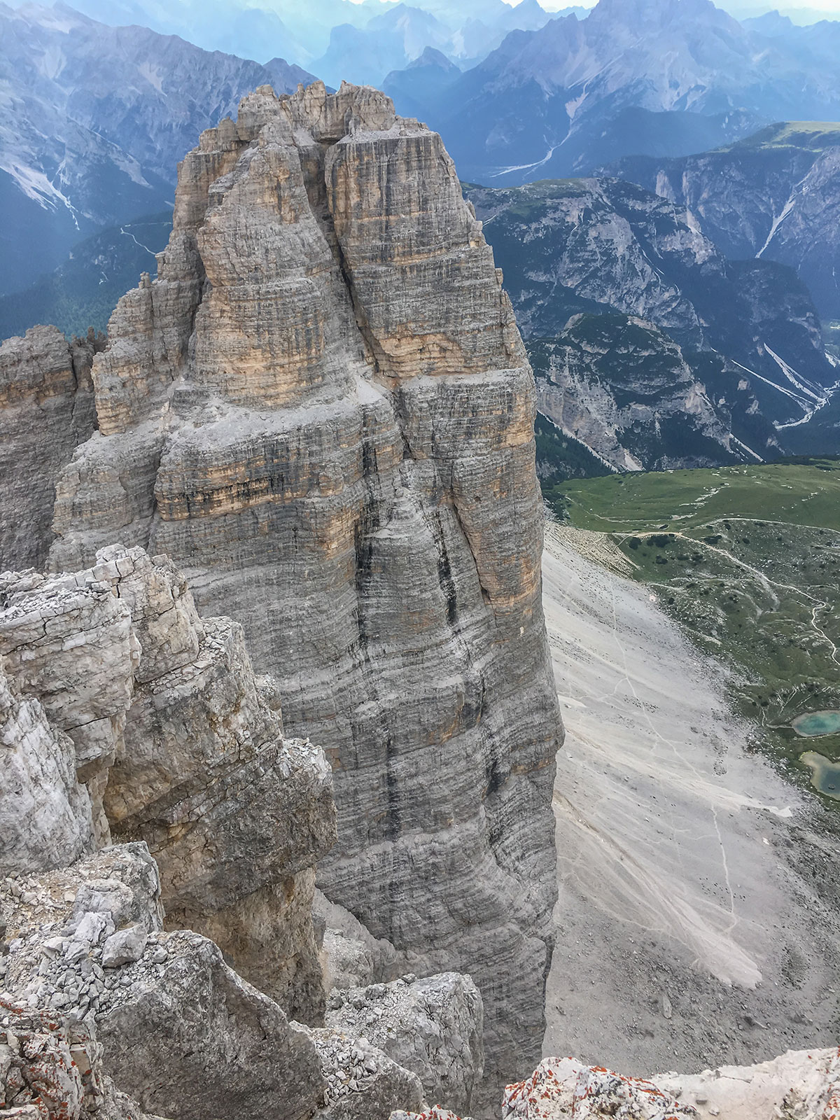 West face of the Big Pinnacle - Three Peaks Dolomites, Italy