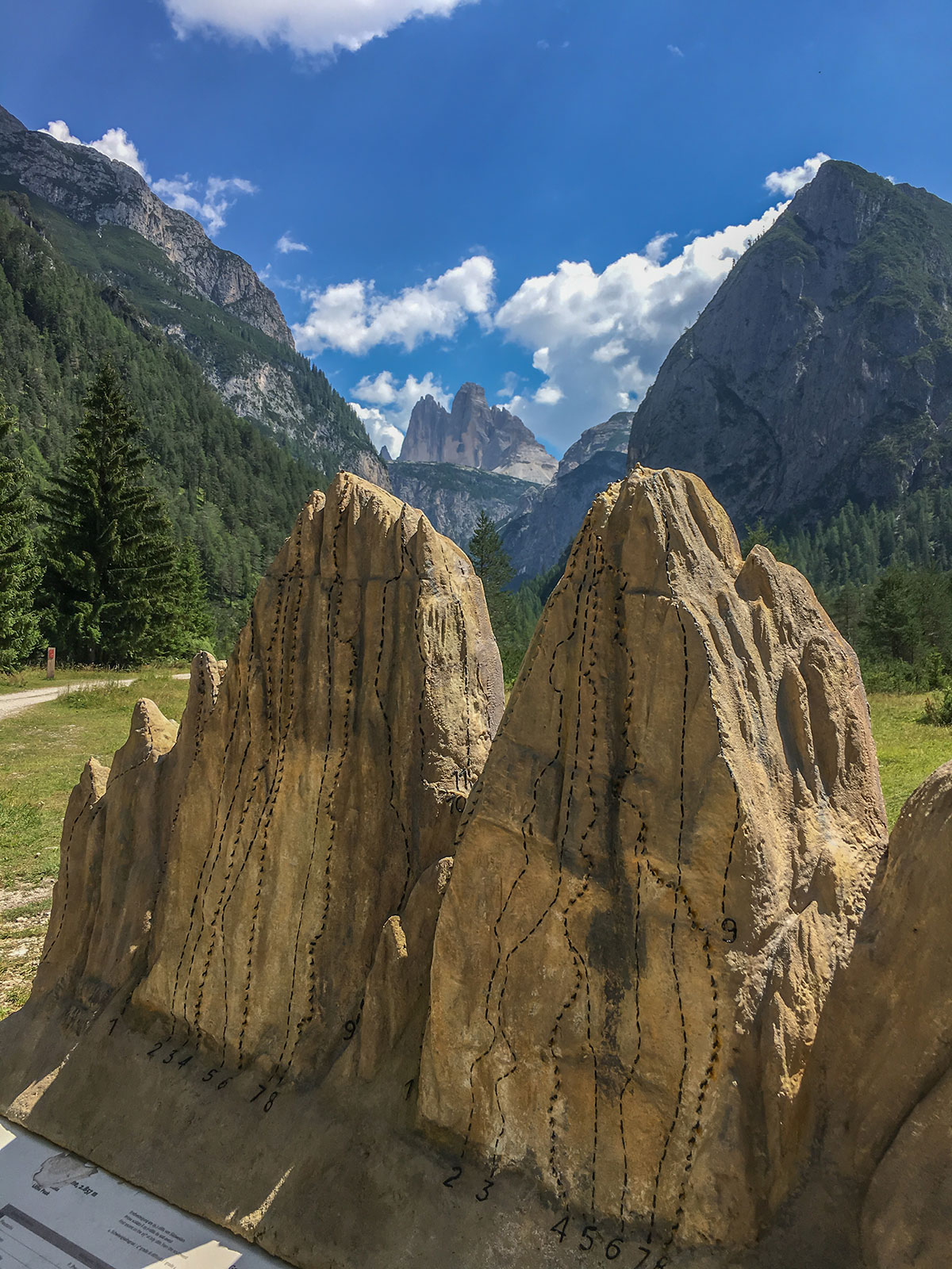 Three Peaks Dolomites, Italy Model - 