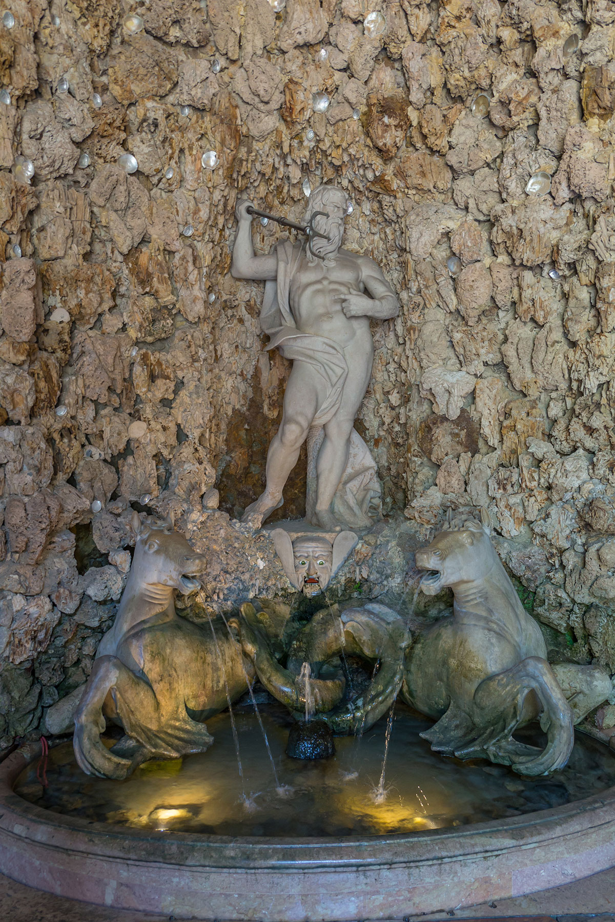 Salzburg, Hellbrunn Palace, Water Fountain, Markus Sittikus