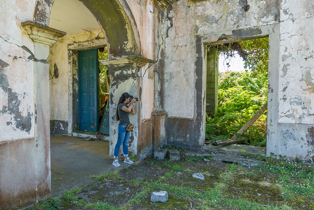 Azoren, Faial, Iglesia ruin Pedro Miguel