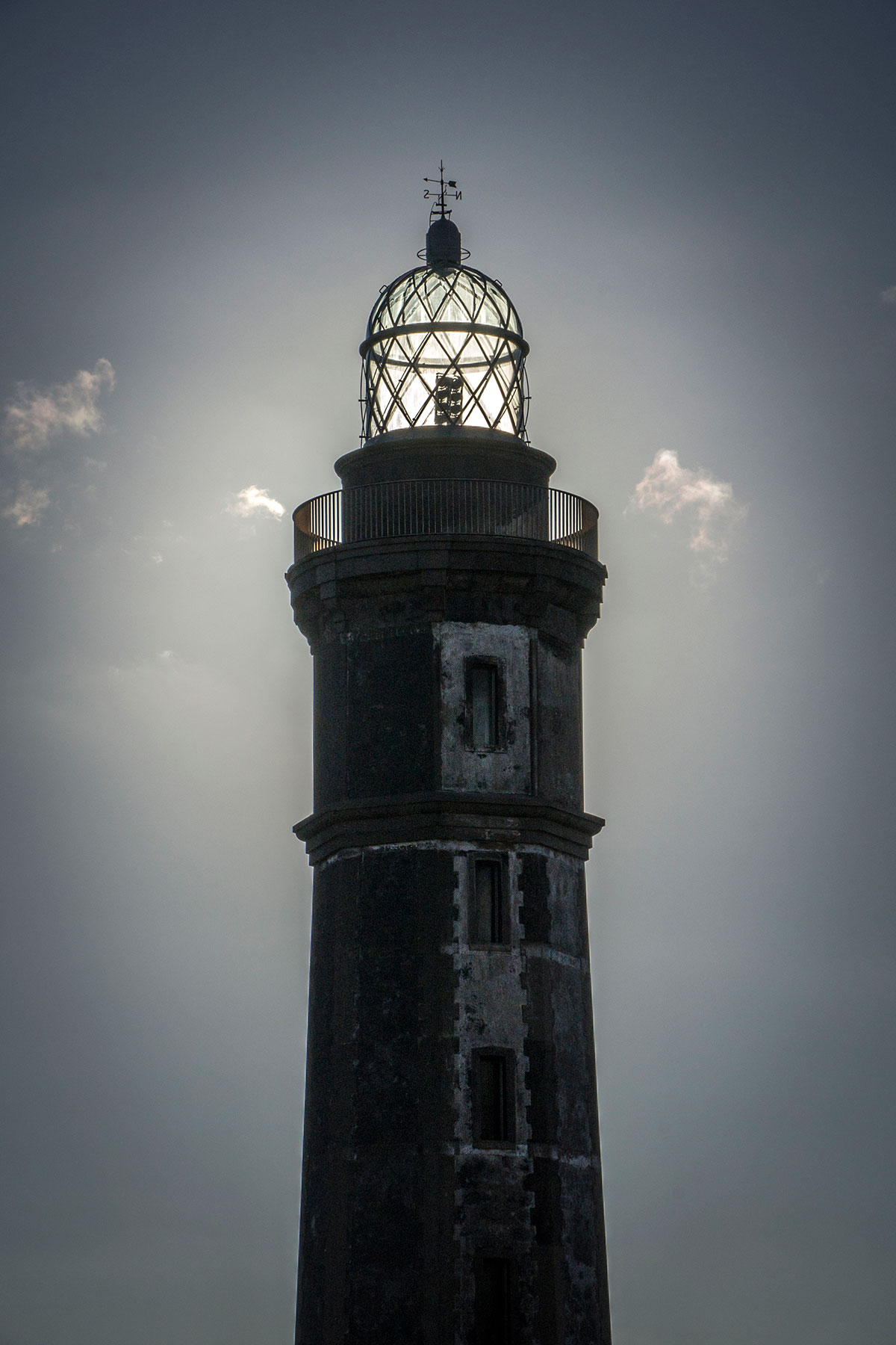 Azores, Faial, lighthouse of Capelinhos