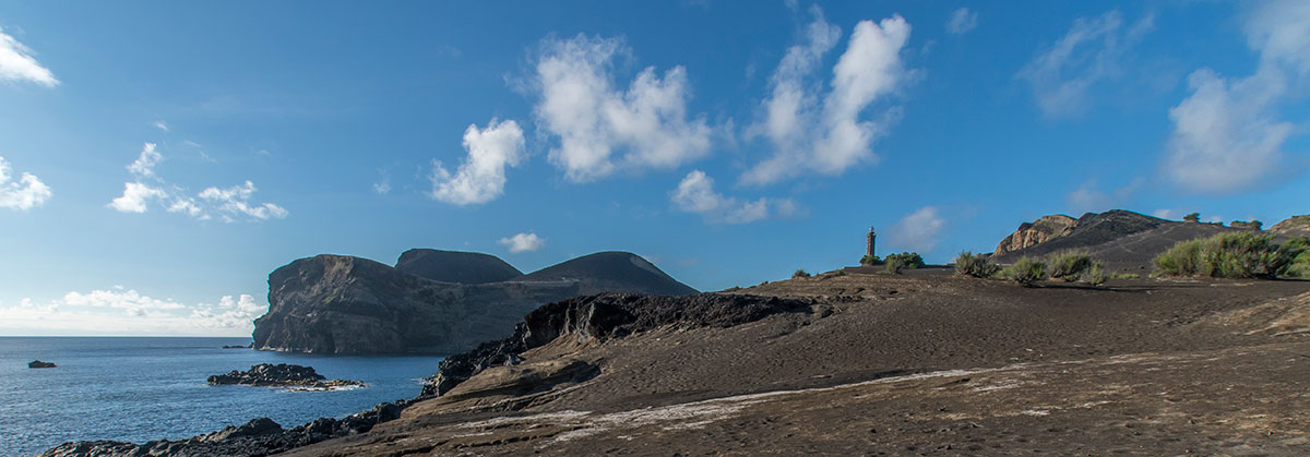Azoren, Faial, Capelinhos Vulkan und Leuchtturm