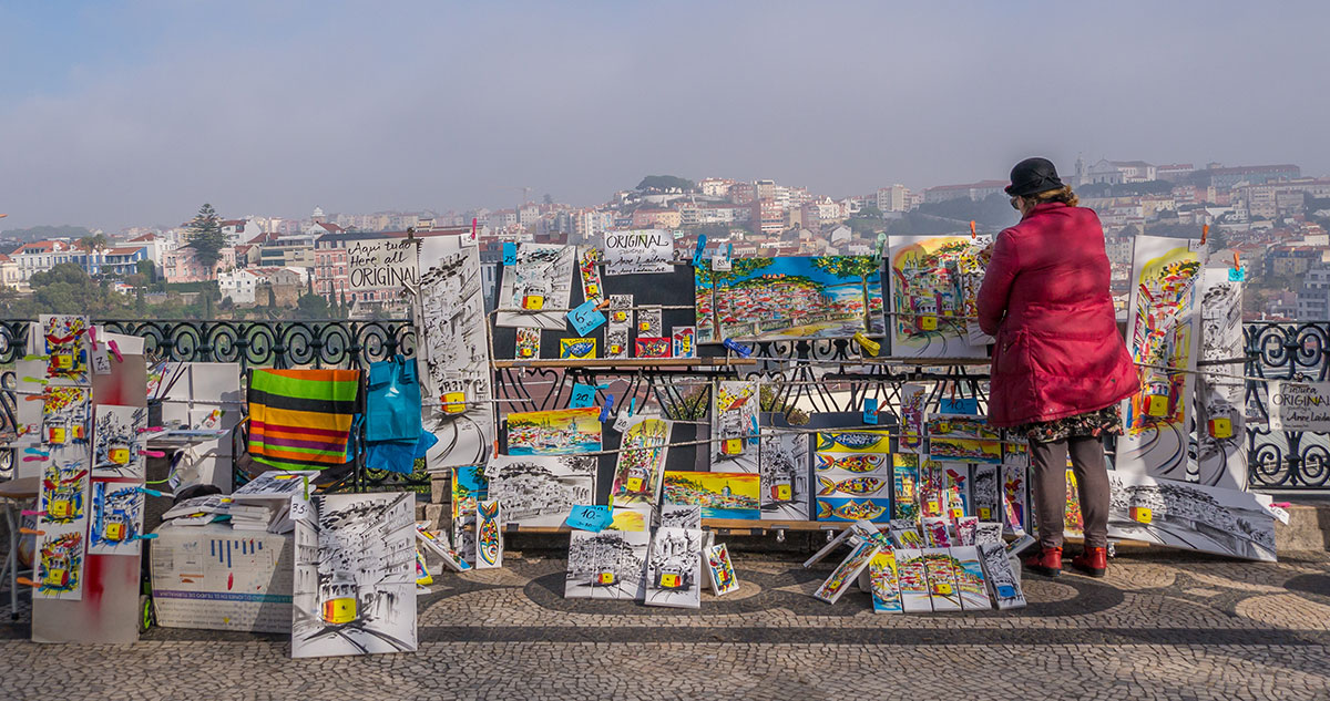 Portugal, Lissabon, Künstlerin