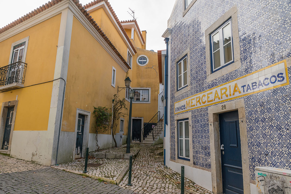 Portugal, Cascais, small street