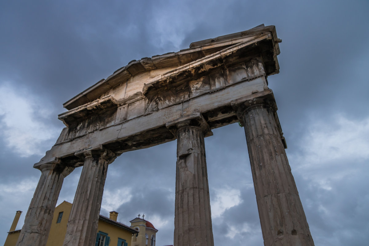 Griechenland, Athen, Tor der Athena Archegetis