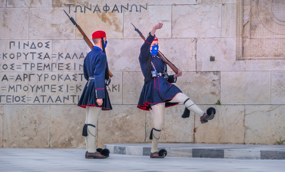 Greece, Athens, tomb of the Unknown Soldier