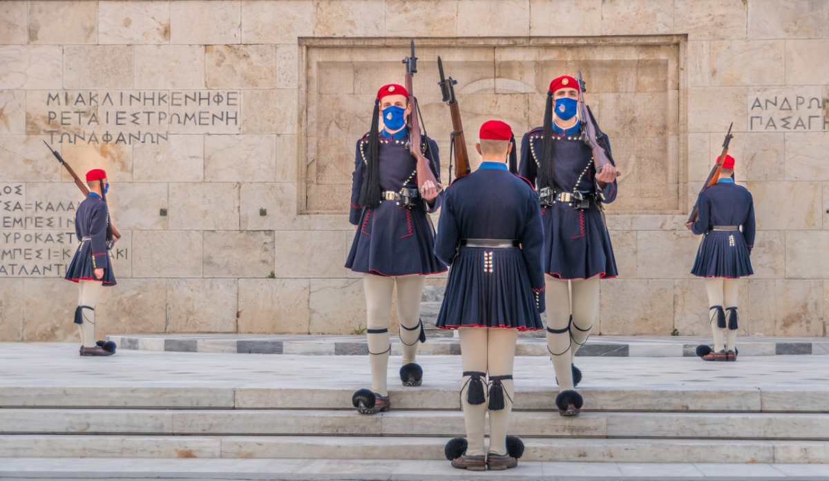 Greece, Athens, tomb of the Unknown Soldier