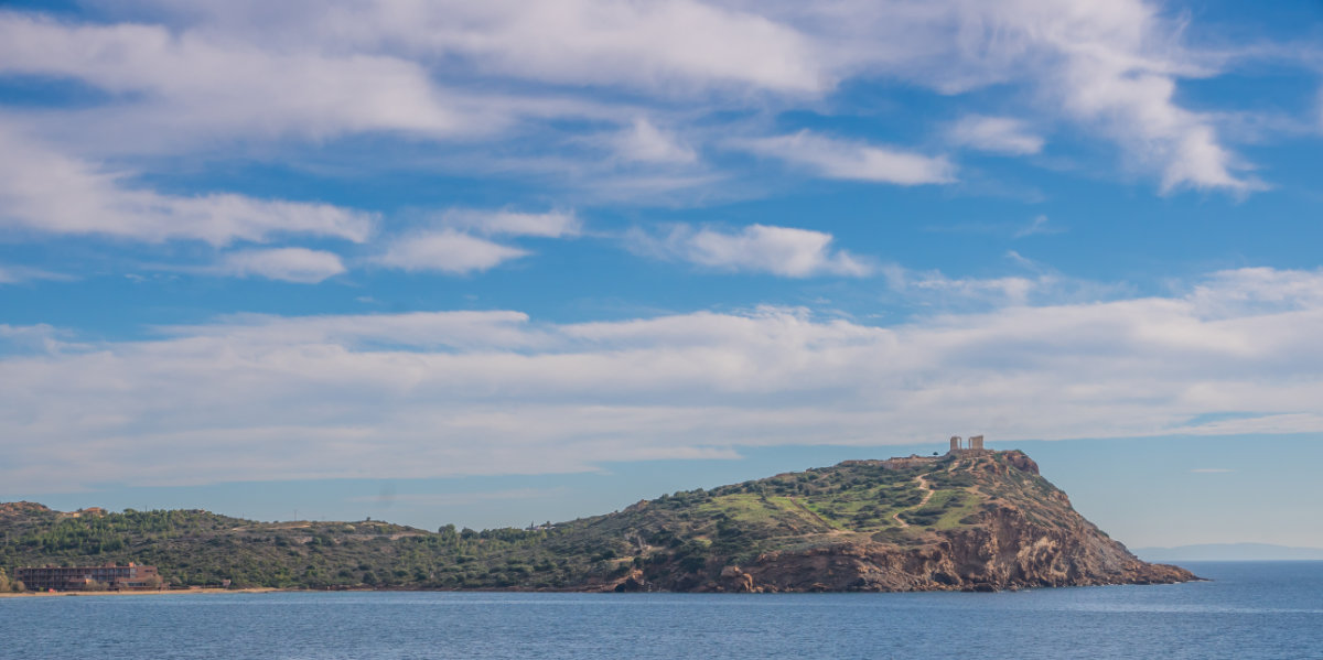 Greece, Athens, cape Sounion, temple of Poseidon