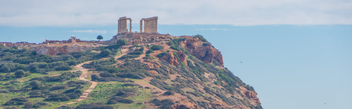 Griechenland, Athen, Kap Sounion, Tempel des Poseidon