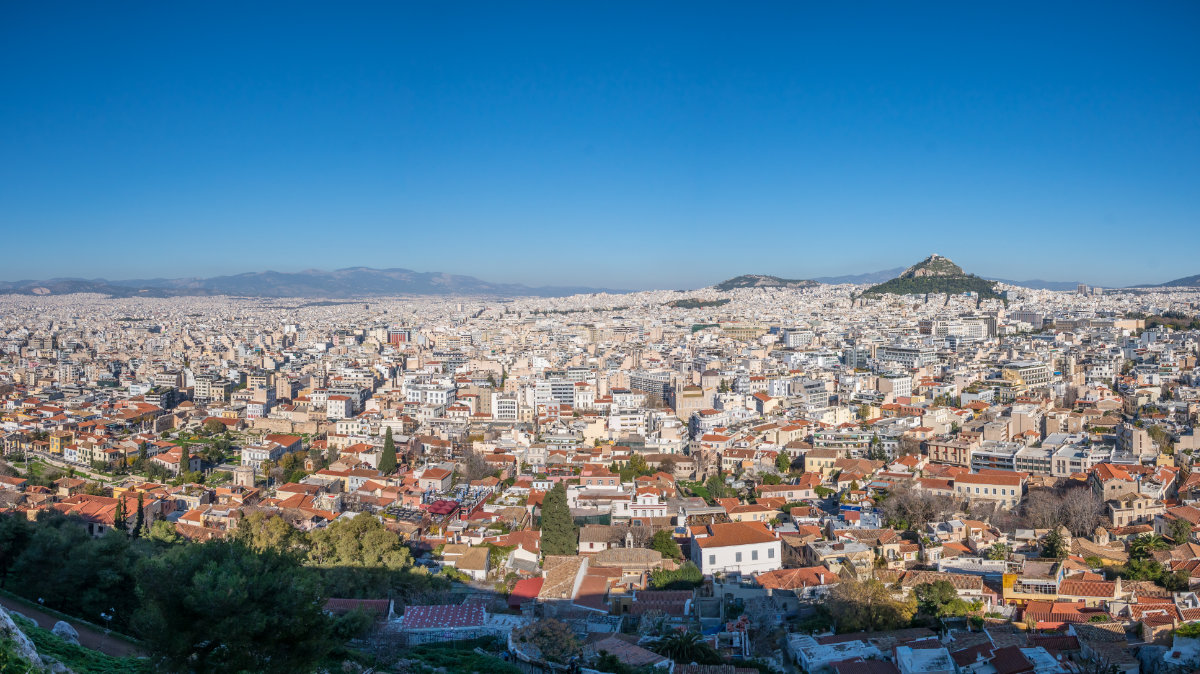 Greece, Athens, Acropolis, view on Athens