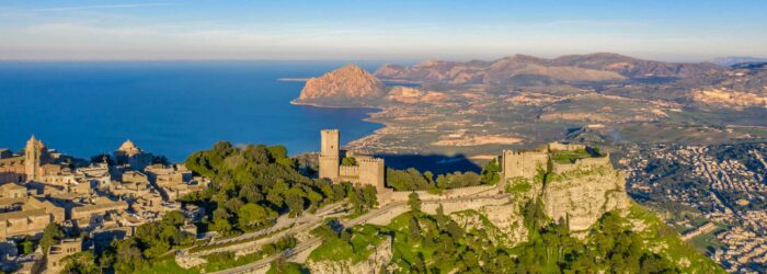 Sicily, view from Enrice to San Vito lo Capo
