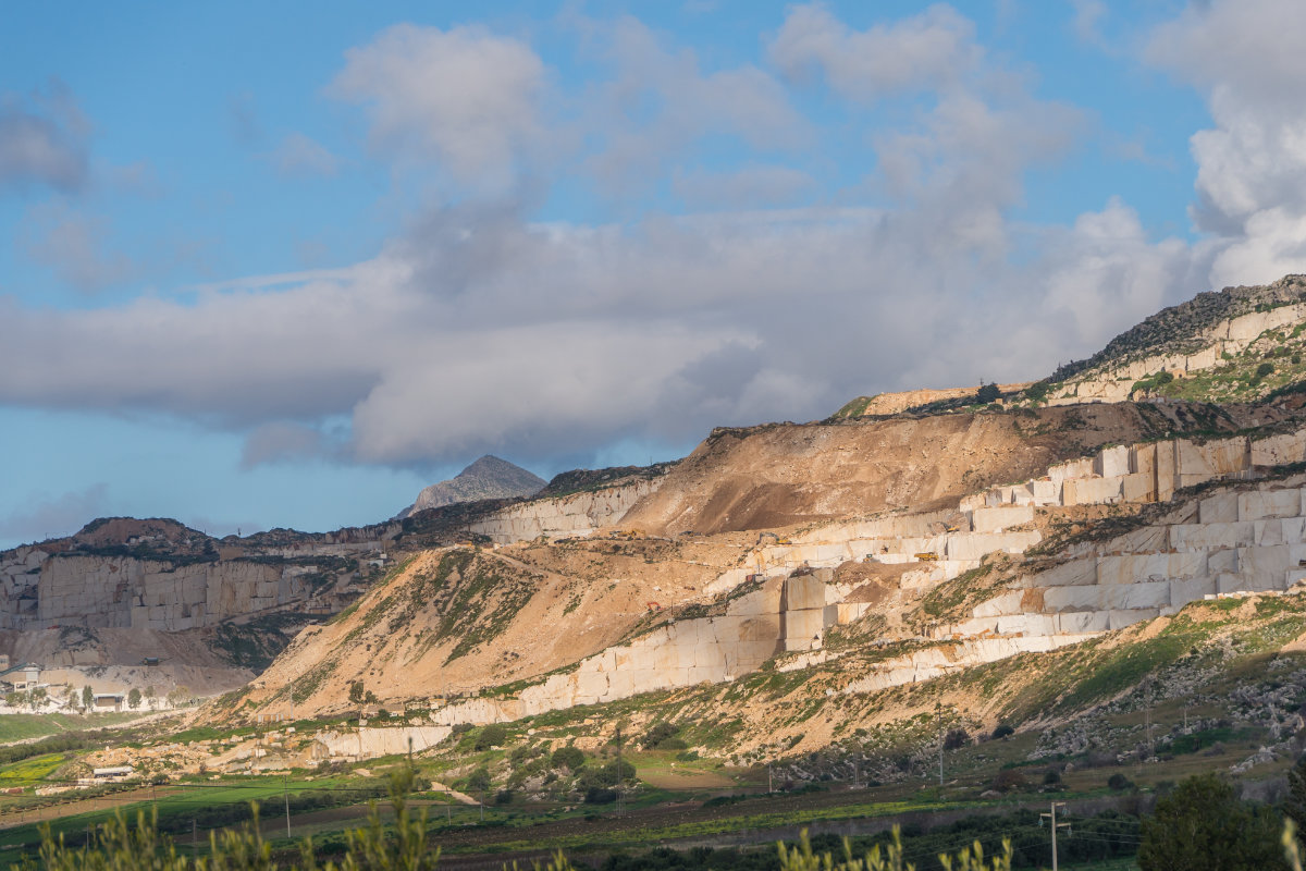 Sizilien, Marmorsteinbrüche in der Nähe von San Vito lo Capo