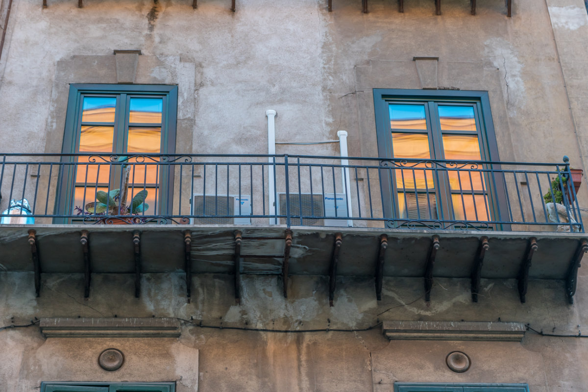 Sizilien, Palermo, Balkon