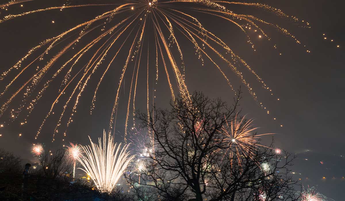 Silversterfeuerwerk in Moiano