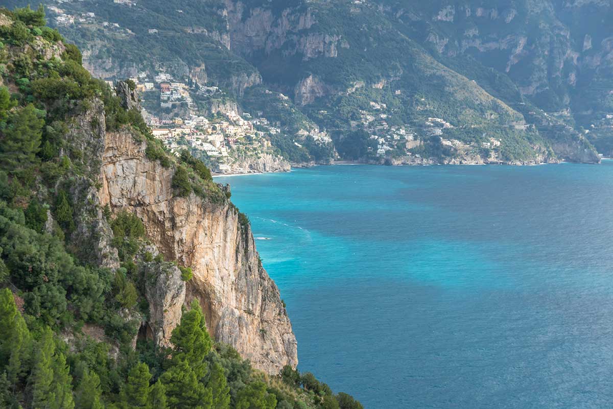 Amalfiküste, Blick auf Positano