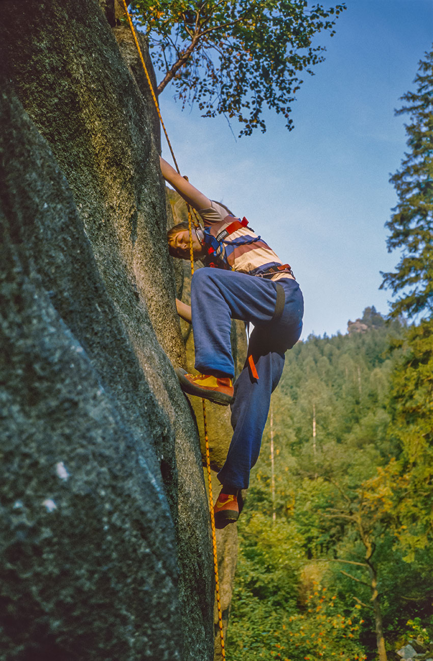 Mathias im Toprope im Harz