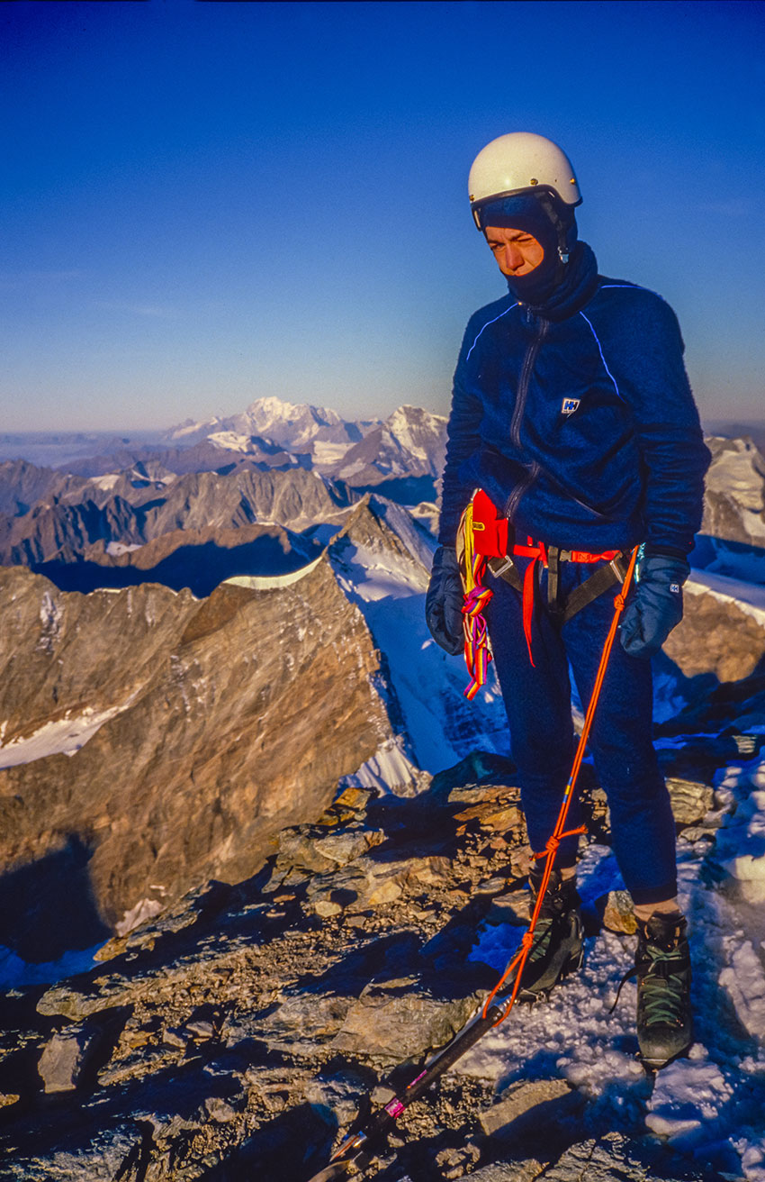 Mathias nach der Matterhorn Nordwand und Gipfelbiwak