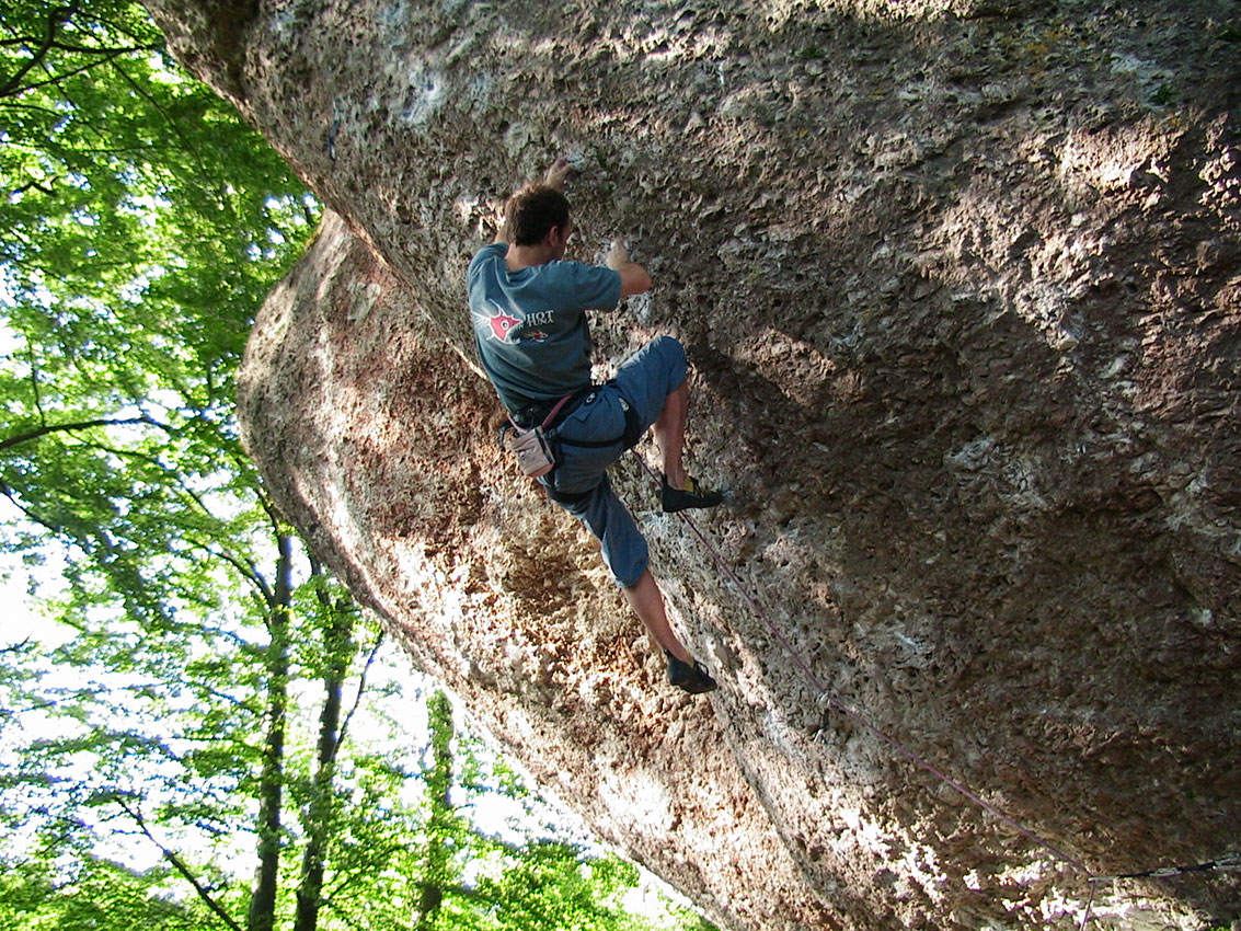 Mathias klettert 