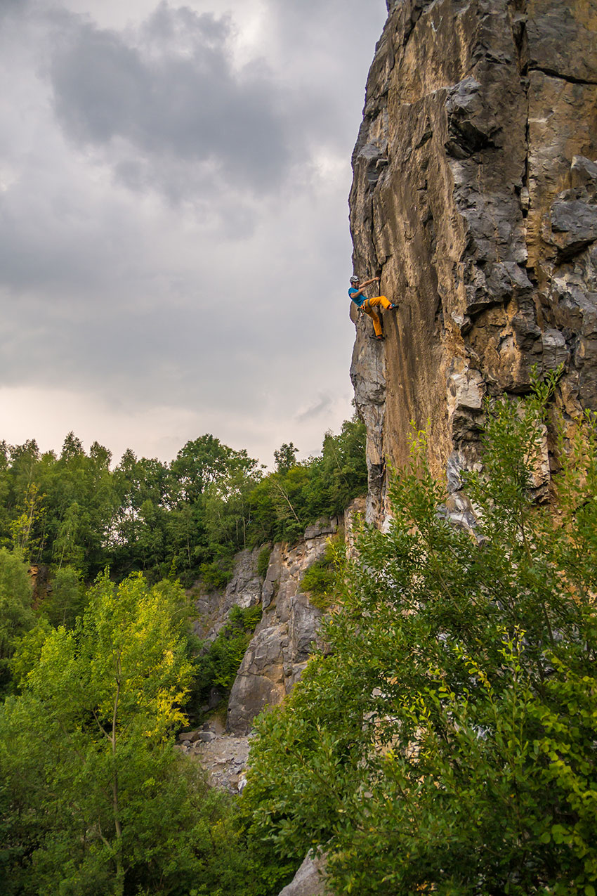 Der Sichelriss in Warstein bei der clean Begehung